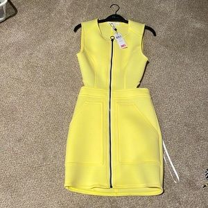 BCBG Yellow dress. Size 0 NWT